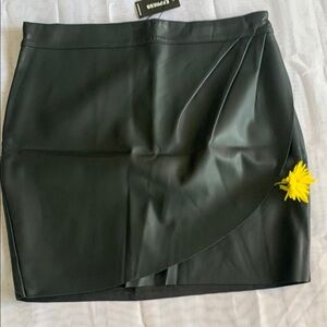 Express Black Asymmetrical Pencil Skirt